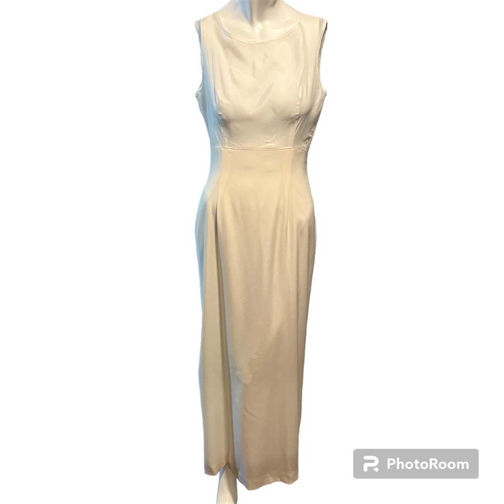 Champagne Colored VIE by Victoria Royal 1980s Gown